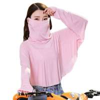 Cycling Outdoor Beach Ice Silk Shawl Sun Protection Clothing With Mask