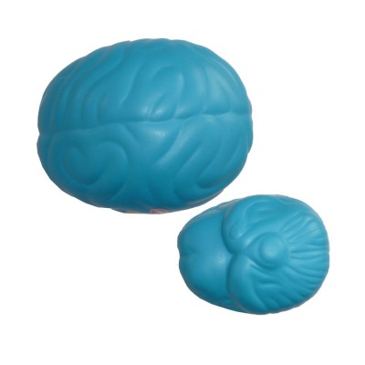 Soft Foam Colorful PU Cheap Brain Shape Anti Stress Ball